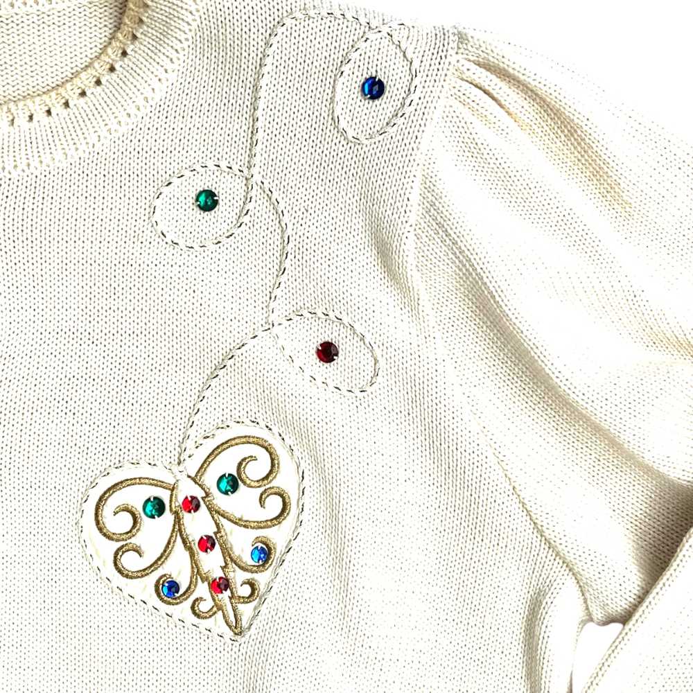 Ulli Hoffman Embroidered Button Front Sweater
