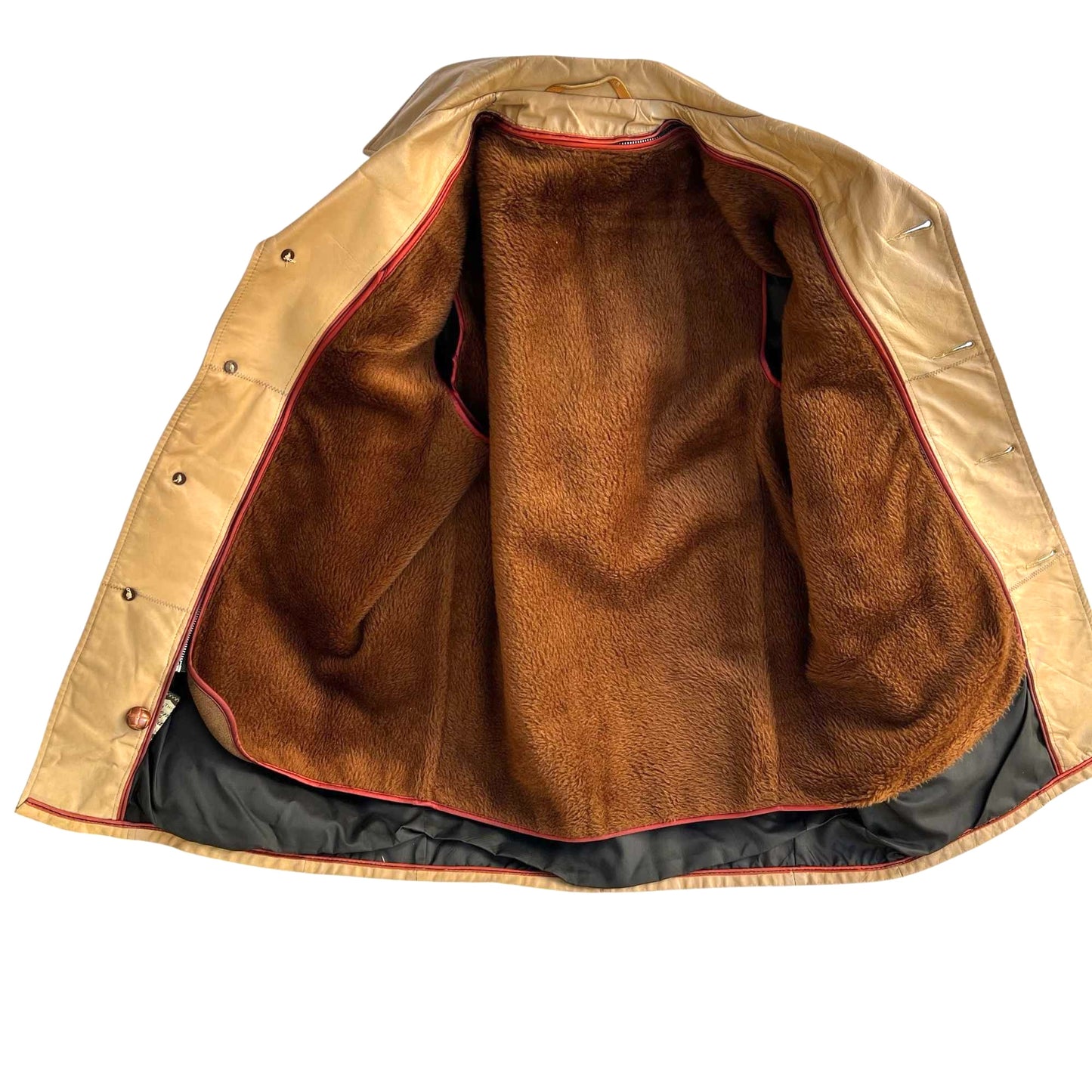Vintage Leather Car Coat Men's Size 40