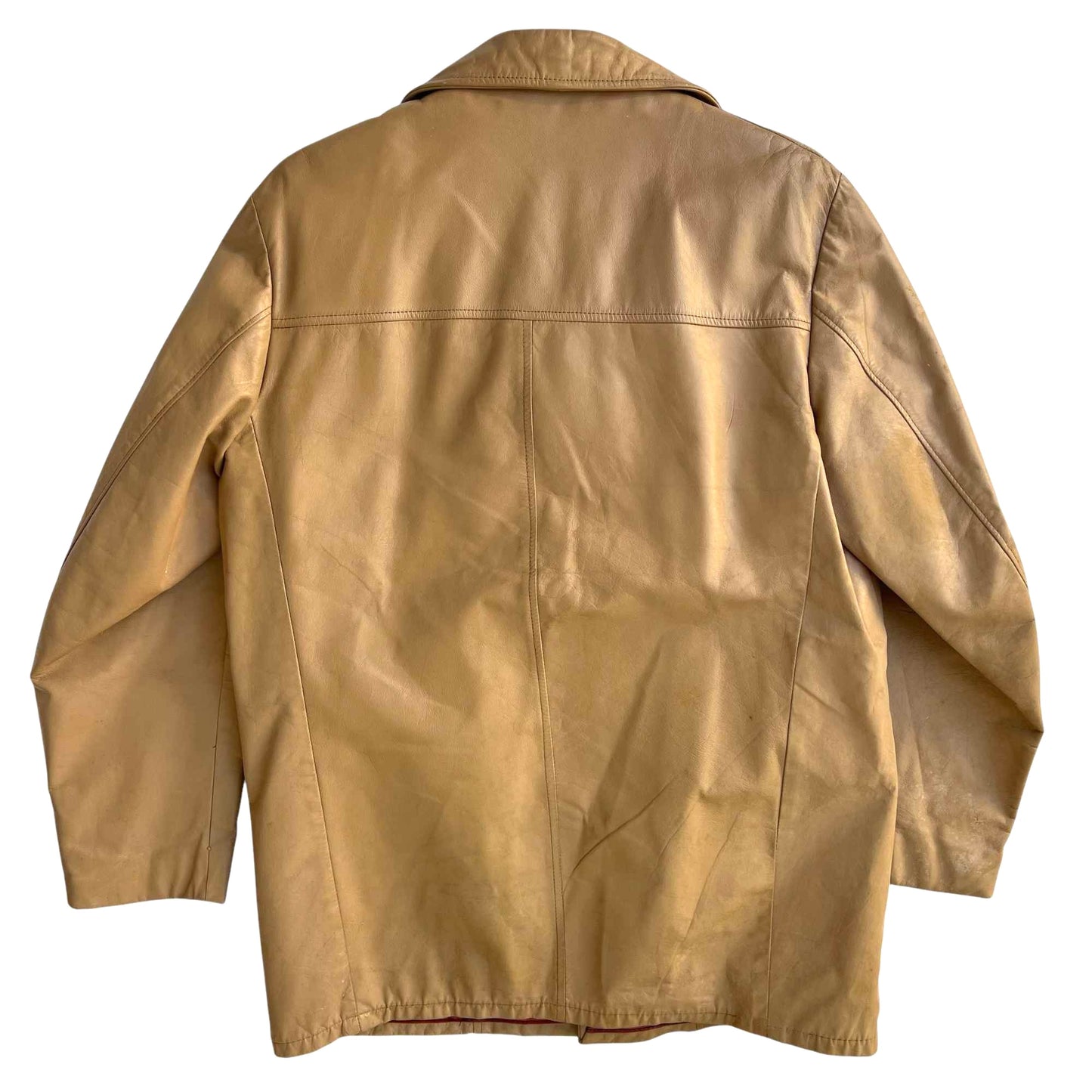 Vintage Leather Car Coat Men's Size 40