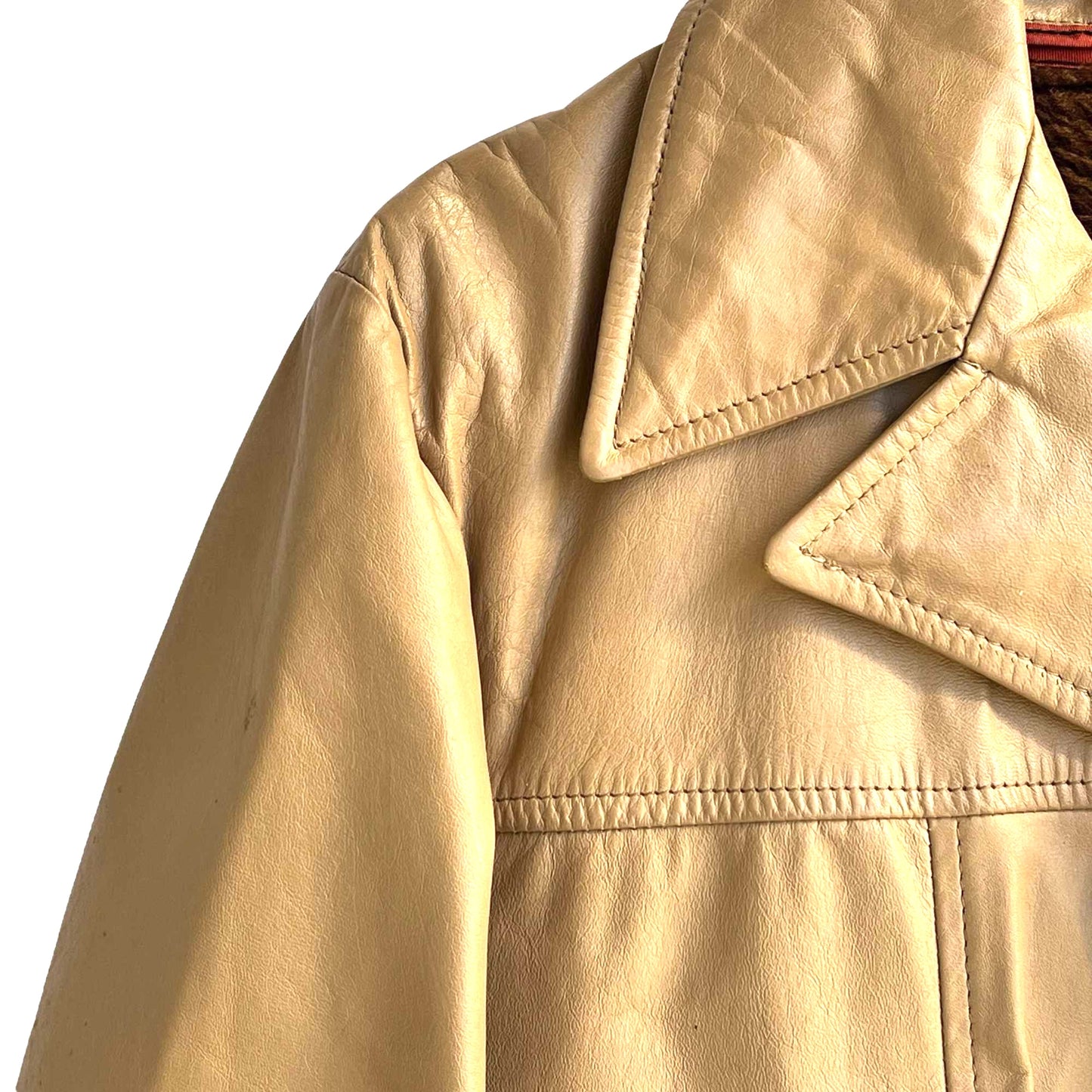 Vintage Leather Car Coat Men's Size 40