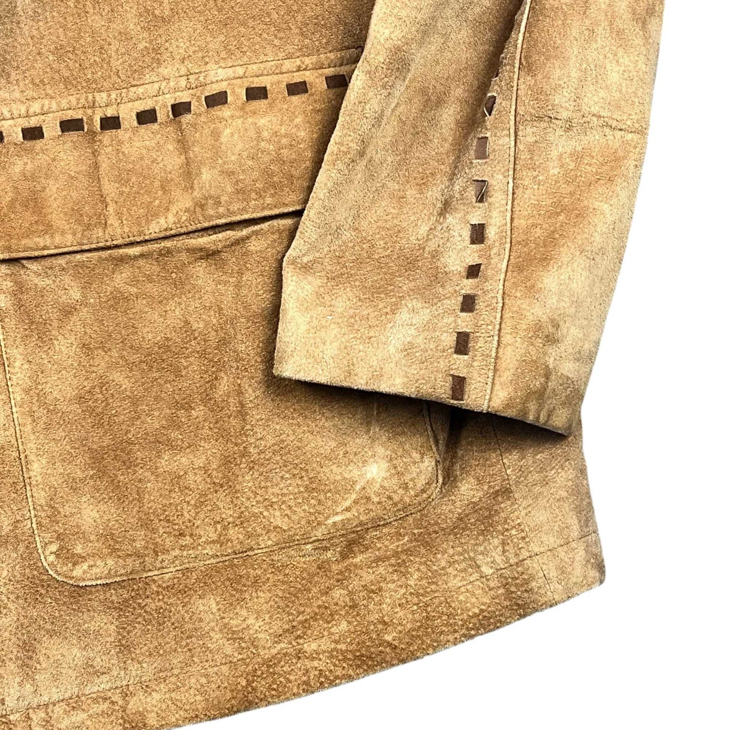 Madison Creek Suede Leather Coat Size Xl