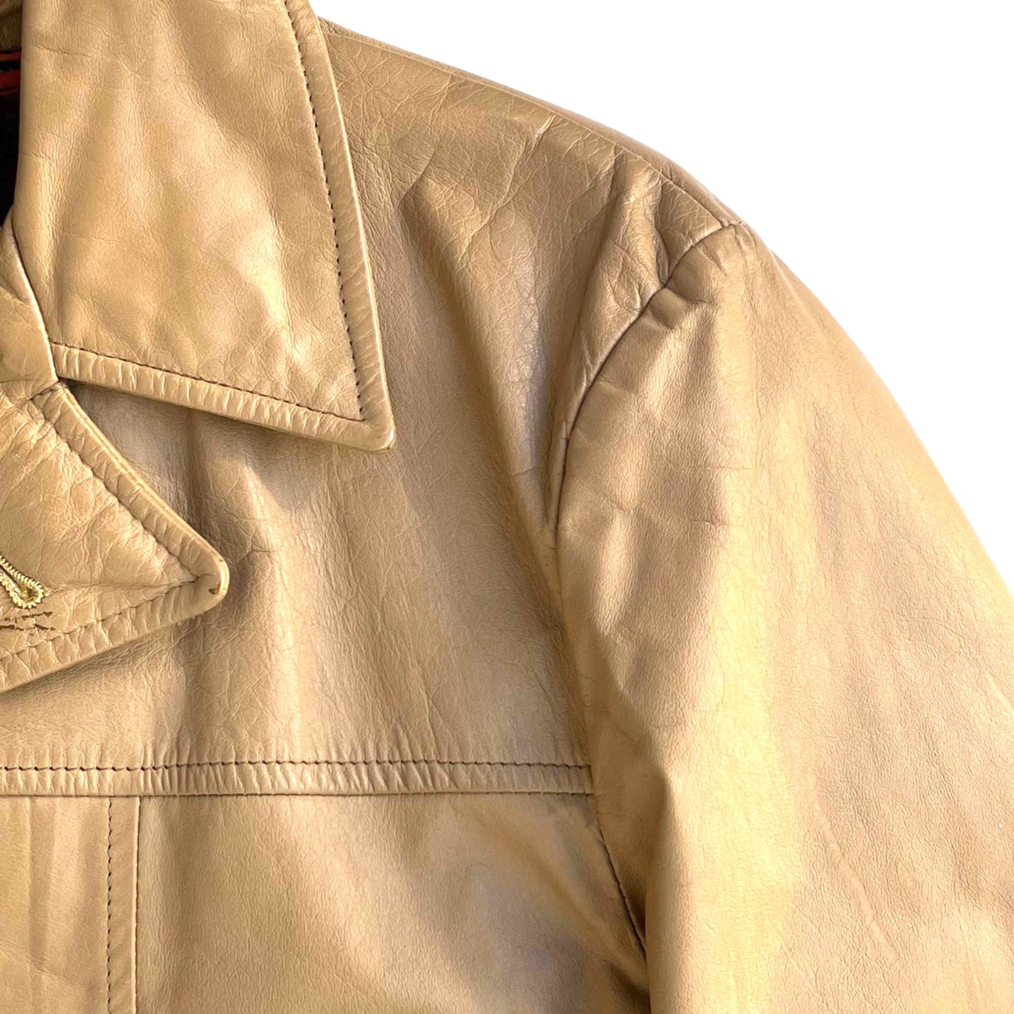 Vintage Leather Car Coat Men's Size 40