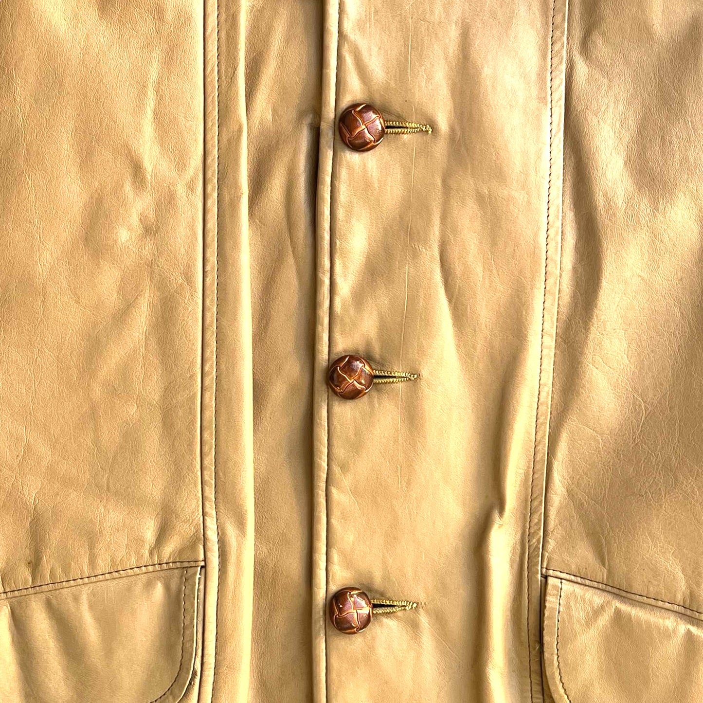 Vintage Leather Car Coat Men's Size 40