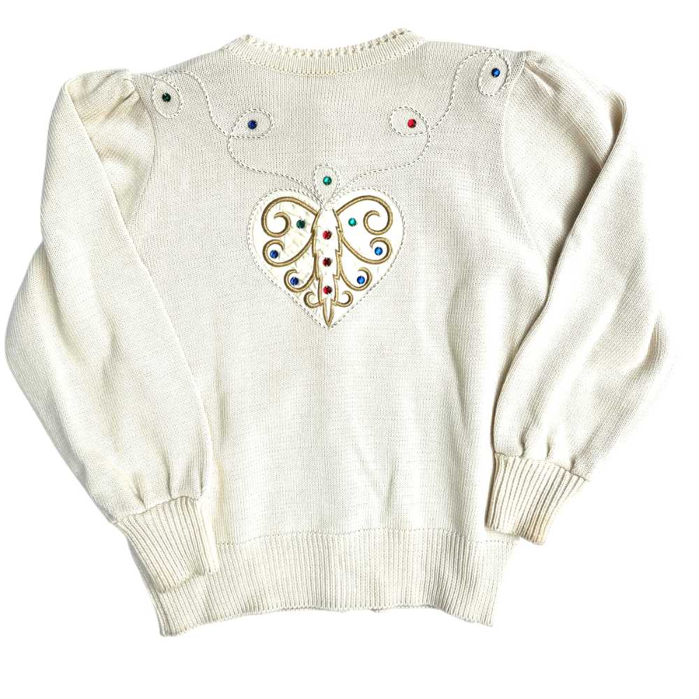 Ulli Hoffman Embroidered Button Front Sweater