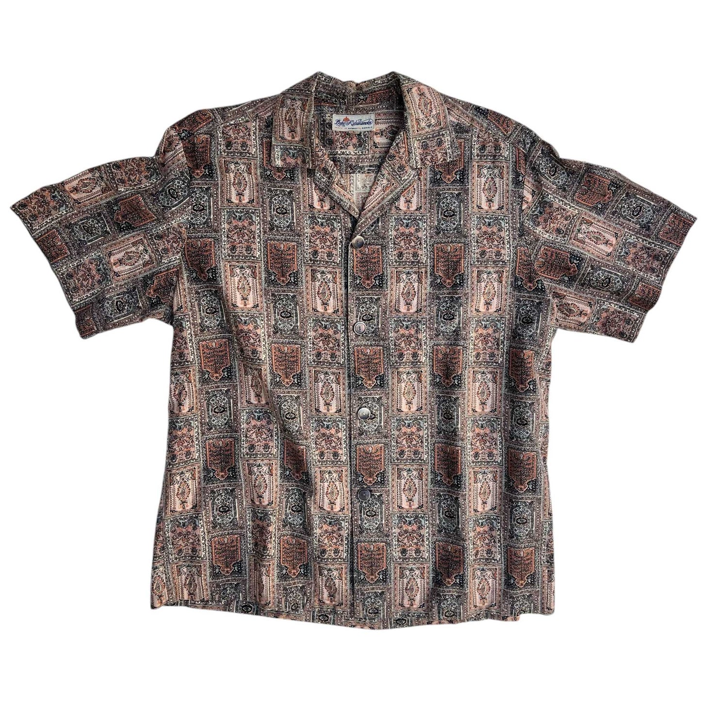 Duke Kahanamoku Vintage Hawaiian Shirt Size L