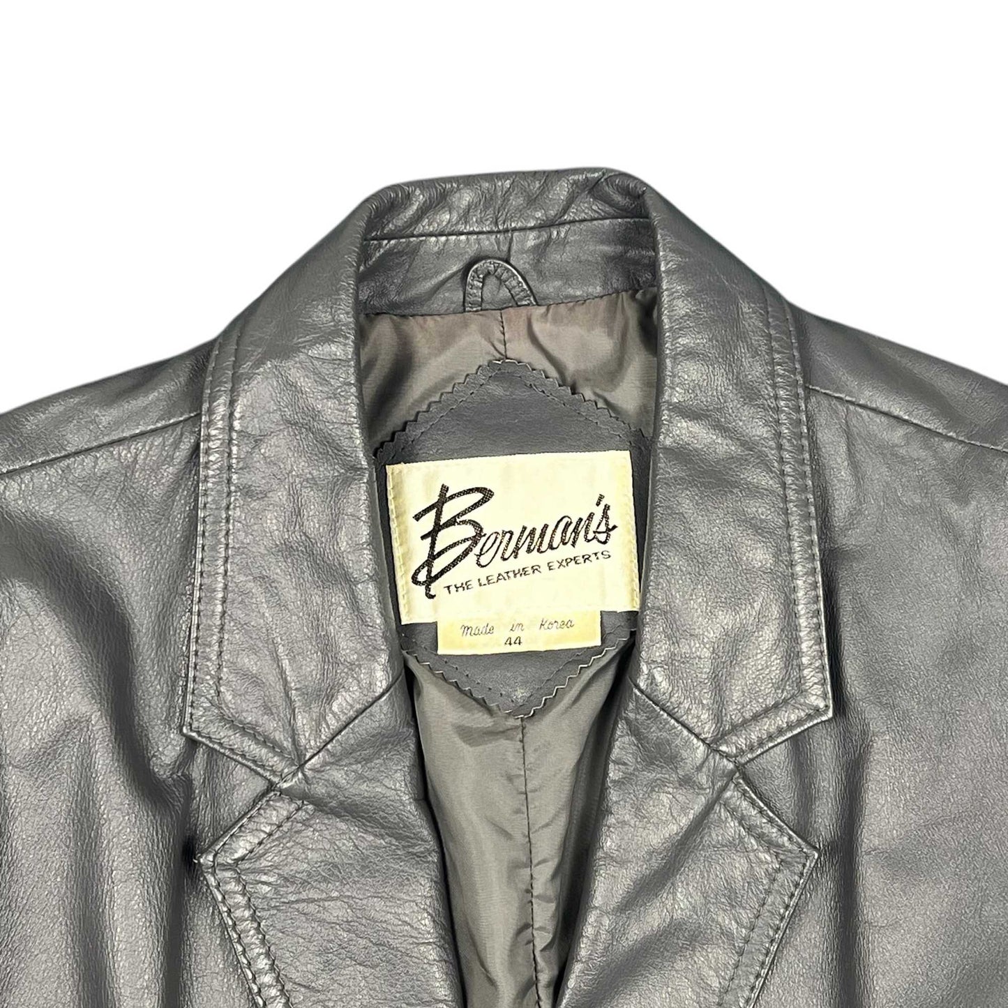 Berman's Leather Sport Coat Size 44