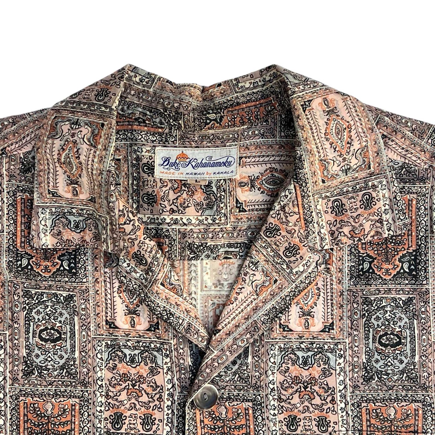 Duke Kahanamoku Vintage Hawaiian Shirt Size L