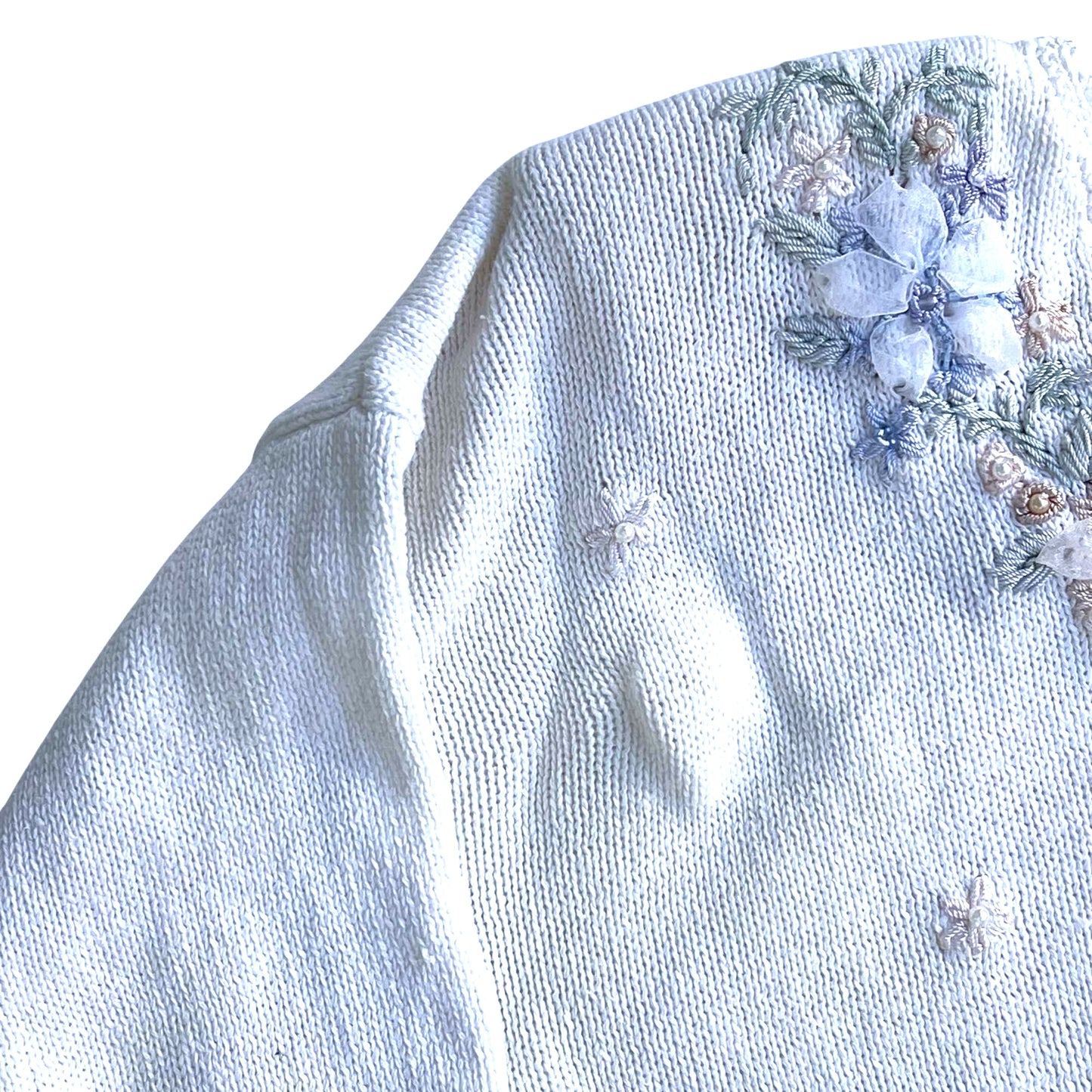 Embroidered Vintage Sweater by Carolyn Taylor
