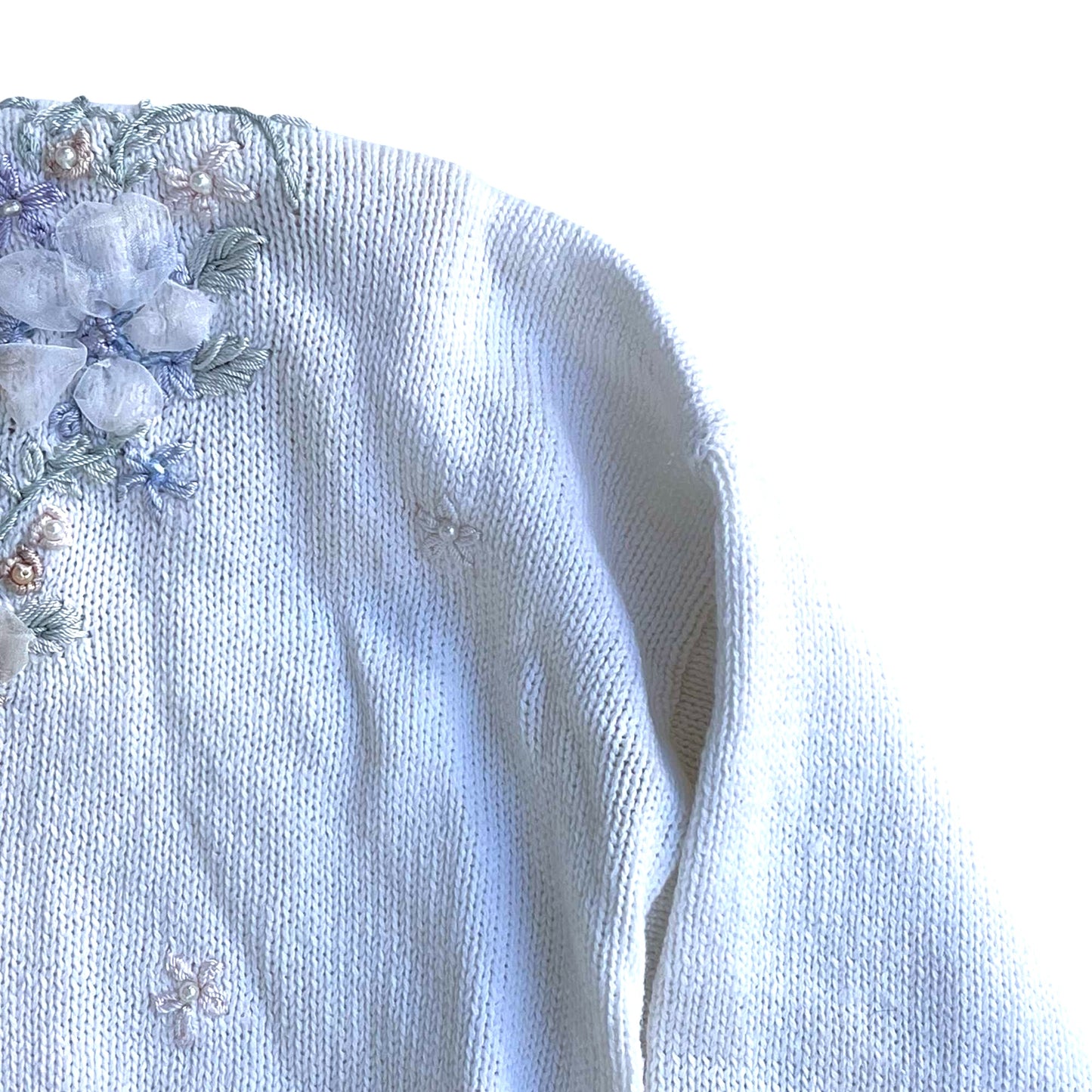 Embroidered Vintage Sweater by Carolyn Taylor