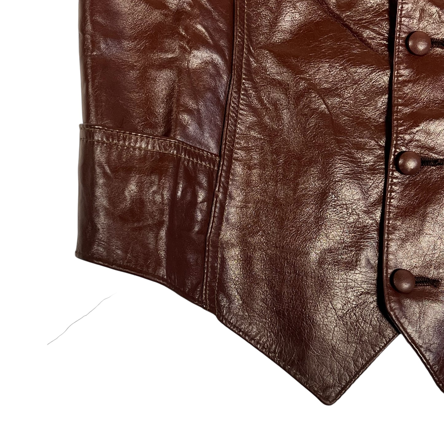 Western Style Leather Vest