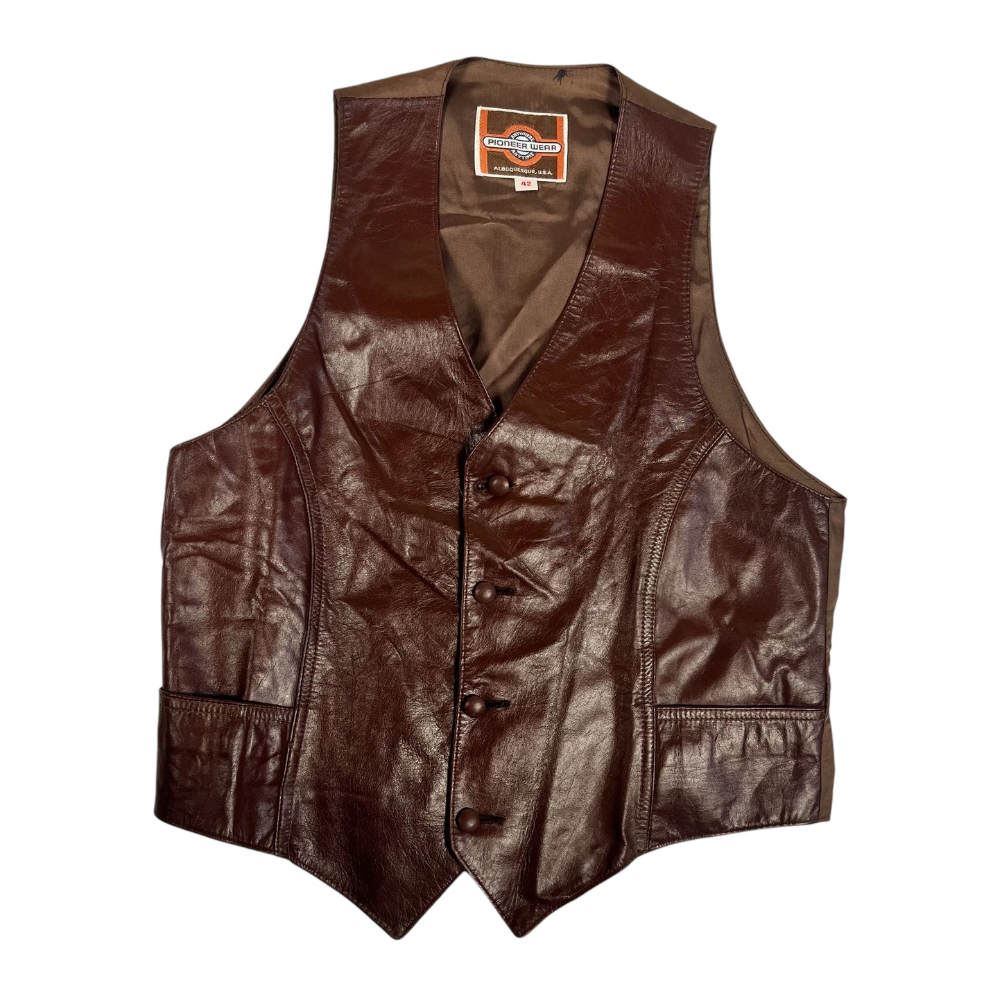 Western Style Leather Vest