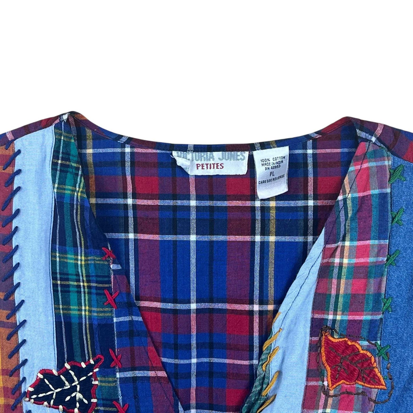 Victoria Jones Embroidered Vest Size PL