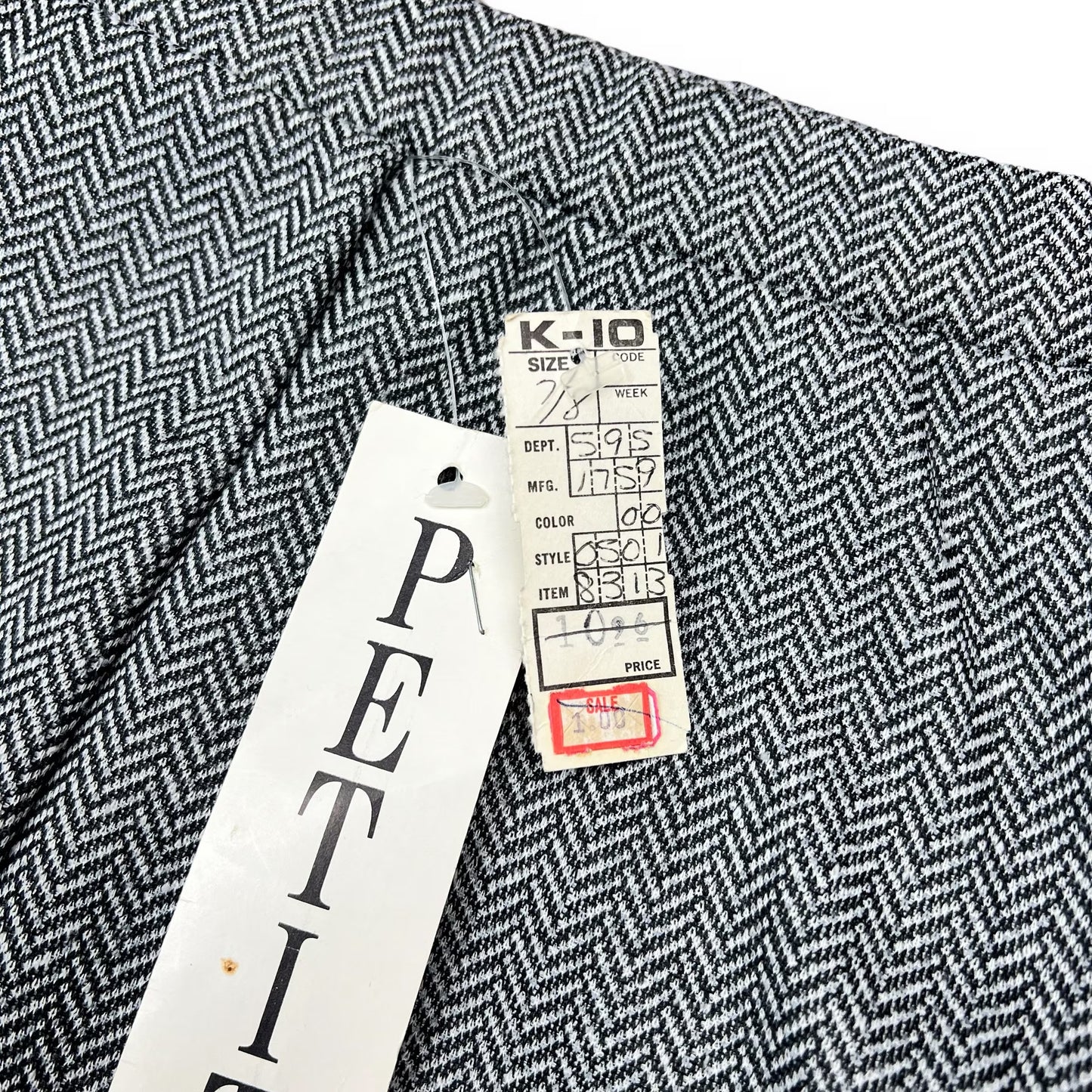 70s Herringbone 2-pc Pant/Skirt Set D/S K-Mart