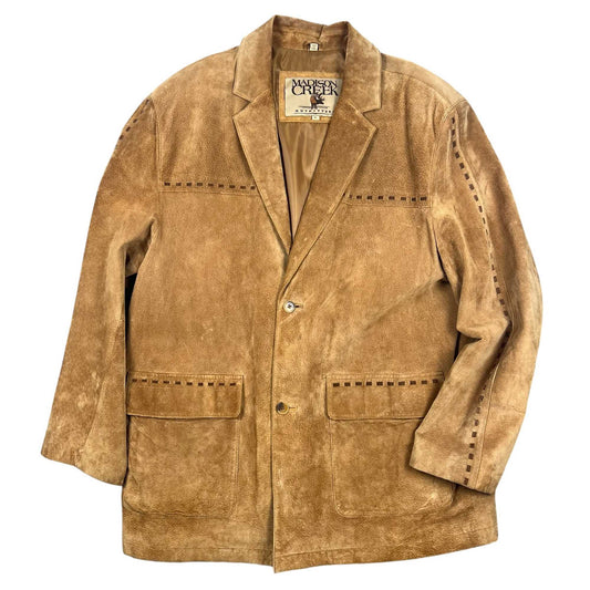 Madison Creek Suede Leather Coat Size Xl